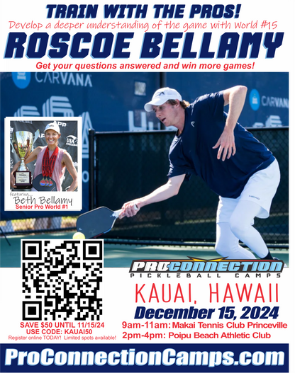 Kauai Hawaii, December 15th Clinic with Roscoe and Beth Bellamy!